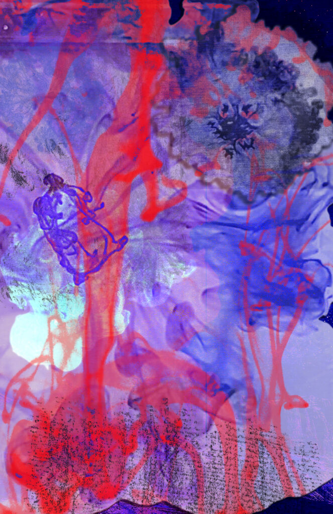 afterimage, digital art, art, digital collage, collage, ink, conté, drawing